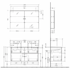 Sanipa 3way Möbelset Inkl. Spiegelschrank "ARND", 120 Cm, Mit Push To Open -Badezimmer Verkaufs-Shop sanipa 3way badmoebel sets moebelset inkl 6358279