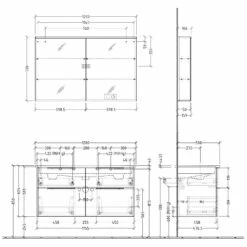 Sanipa 3way Möbelset Inkl. Spiegelschrank "ARND", 120 Cm, Mit Aufsatzgriffen -Badezimmer Verkaufs-Shop sanipa 3way badmoebel sets moebelset inkl 6358357