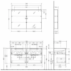 Sanipa 3way Möbelset Inkl. Spiegelschrank "ARND", 130 Cm, Mit Aufsatzgriffen -Badezimmer Verkaufs-Shop sanipa 3way badmoebel sets moebelset inkl 6358366