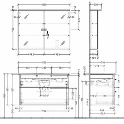 Sanipa 3way Möbelset Inkl. Spiegelschrank "MALTE", 100 Cm, Mit Aufsatzgriffen -Badezimmer Verkaufs-Shop sanipa 3way badmoebel sets moebelset inkl 6358468