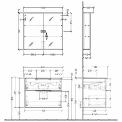 Sanipa 3way Möbelset Inkl. Spiegelschrank "MALTE", 80 Cm, Mit Aufsatzgriffen -Badezimmer Verkaufs-Shop sanipa 3way badmoebel sets moebelset inkl 6358537