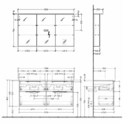 Sanipa 3way Möbelset Inkl. Spiegelschrank "MALTE", 130 Cm, Mit Aufsatzgriffen -Badezimmer Verkaufs-Shop sanipa 3way badmoebel sets moebelset inkl 6358552