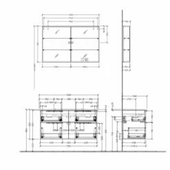 Sanipa 3way Möbelset Inkl. Spiegelschrank "ARND", 120 Cm, Mit Aufsatzgriffen, Doppelwaschtisch -Badezimmer Verkaufs-Shop sanipa 3way badmoebel sets moebelset inkl 6367297