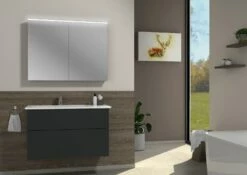 Sanipa 3way Möbelset Inkl. Spiegelschrank "ARND", 100 Cm, Becken Rechts -Badezimmer Verkaufs-Shop sanipa 3way badmoebel sets moebelset inkl 6442954