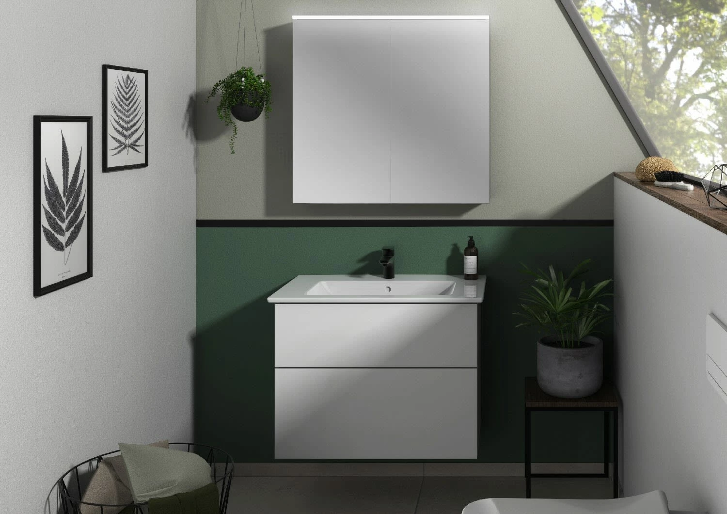 Sanipa 3way Möbelset Inkl. Spiegelschrank "ARND", 80 Cm, Mit Push To Open 8 Sanipa 3way Möbelset Inkl. Spiegelschrank "ARND", 80 Cm, Mit Push To Open – Bild 7