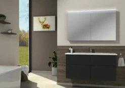 Sanipa 3way Möbelset Inkl. Spiegelschrank "ARND", 120 Cm, Mit Push To Open -Badezimmer Verkaufs-Shop sanipa 3way badmoebel sets moebelset inkl 6444865