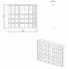 Schedel Plan Unterbauelement Mit Waben 100 X 80 X 8 Cm -Badezimmer Verkaufs-Shop schedel unterbauelemente mit wabentechnik plan 100 3792422