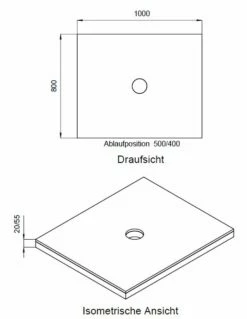 Schedel Plan Unterbauelement 100 X 80 Cm Bodeneben, 2er Set