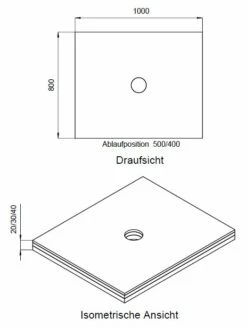 Schedel Plan Unterbauelement 100 X 80 Cm Bodeneben, 3er Set