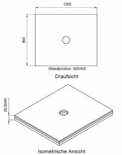 Schedel Plan Unterbauelement 120 X 80 Cm Bodeneben, 3er Set