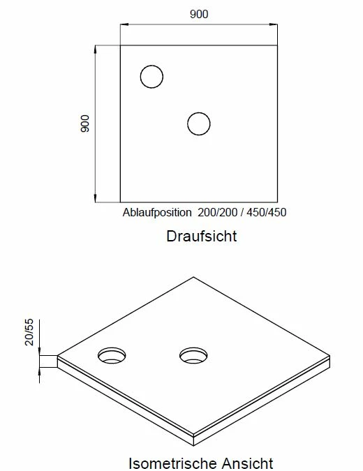 Schedel Plan Unterbauelement 90 X 90 Cm Bodeneben, 2er Set 3 Schedel Plan Unterbauelement 90 X 90 Cm Bodeneben, 2er Set