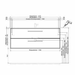 Steinkamp Life 2.0 Badmöbel Set 121 Cm Mit LED-Spiegelschrank -Badezimmer Verkaufs-Shop steinkamp badmoebel life 2 moebelsets waschtischkombination 8357887