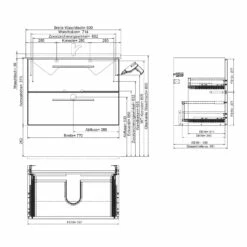 Steinkamp Living 2.0 Badmöbel Set 80 Cm Mit Spiegelschrank -Badezimmer Verkaufs-Shop steinkamp badmoebel living 2 moebelsets mit 8380270