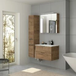 Steinkamp Living 2.0 / GROHE Essence Badmöbel Set 80 Cm Mit Spiegelschrank -Badezimmer Verkaufs-Shop steinkamp badmoebel living 2 moebelsets mit 8447233