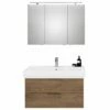 Steinkamp Living 2.0 / GROHE Cube Badmöbel Set 100 Cm Mit Spiegelschrank Inkl. Raumsparsiphon -Badezimmer Verkaufs-Shop steinkamp badmoebel living 2 moebelsets mit 8492191