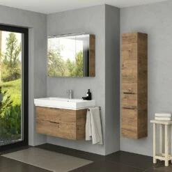 Steinkamp Living 2.0 / GROHE Cube Badmöbel Set 100 Cm Mit Spiegelschrank Inkl. Raumsparsiphon -Badezimmer Verkaufs-Shop steinkamp badmoebel living 2 moebelsets mit 8492197