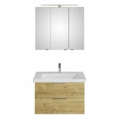 Steinkamp Living 2.0 / Villeroy & Boch Subway 3.0 Badmöbel Set 80 Cm Mit Spiegelschrank