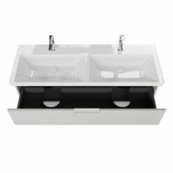 Steinkamp Living 2.0 / Villeroy & Boch Subway 3.0 Badmöbel Set 130 Cm Mit Spiegelschrank, 3 Drehtüren -Badezimmer Verkaufs-Shop steinkamp badmoebel living 2 sets mit 12465242