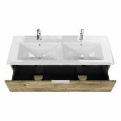 Steinkamp Living 2.0 / Villeroy & Boch Venticello CeramicPlus Badmöbel Set 130 Cm Mit Spiegelschrank, 2 Drehtüren -Badezimmer Verkaufs-Shop steinkamp badmoebel living 2 sets mit 12465279