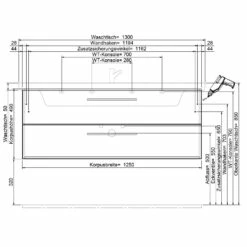 Steinkamp Living 2.0 / Villeroy & Boch Subway 3.0 Badmöbel Set 130 Cm Mit Spiegelschrank, 2 Drehtüren -Badezimmer Verkaufs-Shop steinkamp badmoebel living 2 sets mit 12465388