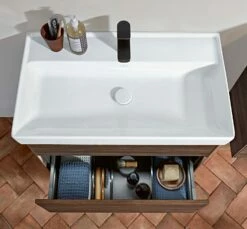 Villeroy & Boch Collaro Waschtisch-Kombination 79 Cm Mit 2 Auszügen Und Spiegel More To See 14 -Badezimmer Verkaufs-Shop villeroy boch alle kollektionen collaro waschtischkombinationen 3804074