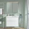 Villeroy & Boch Finero Waschtischunterschrank 80 Cm Mit Waschtisch Und Spiegelschrank, 2 Auszüge -Badezimmer Verkaufs-Shop villeroy boch alle kollektionen finero badmoebel 6367114