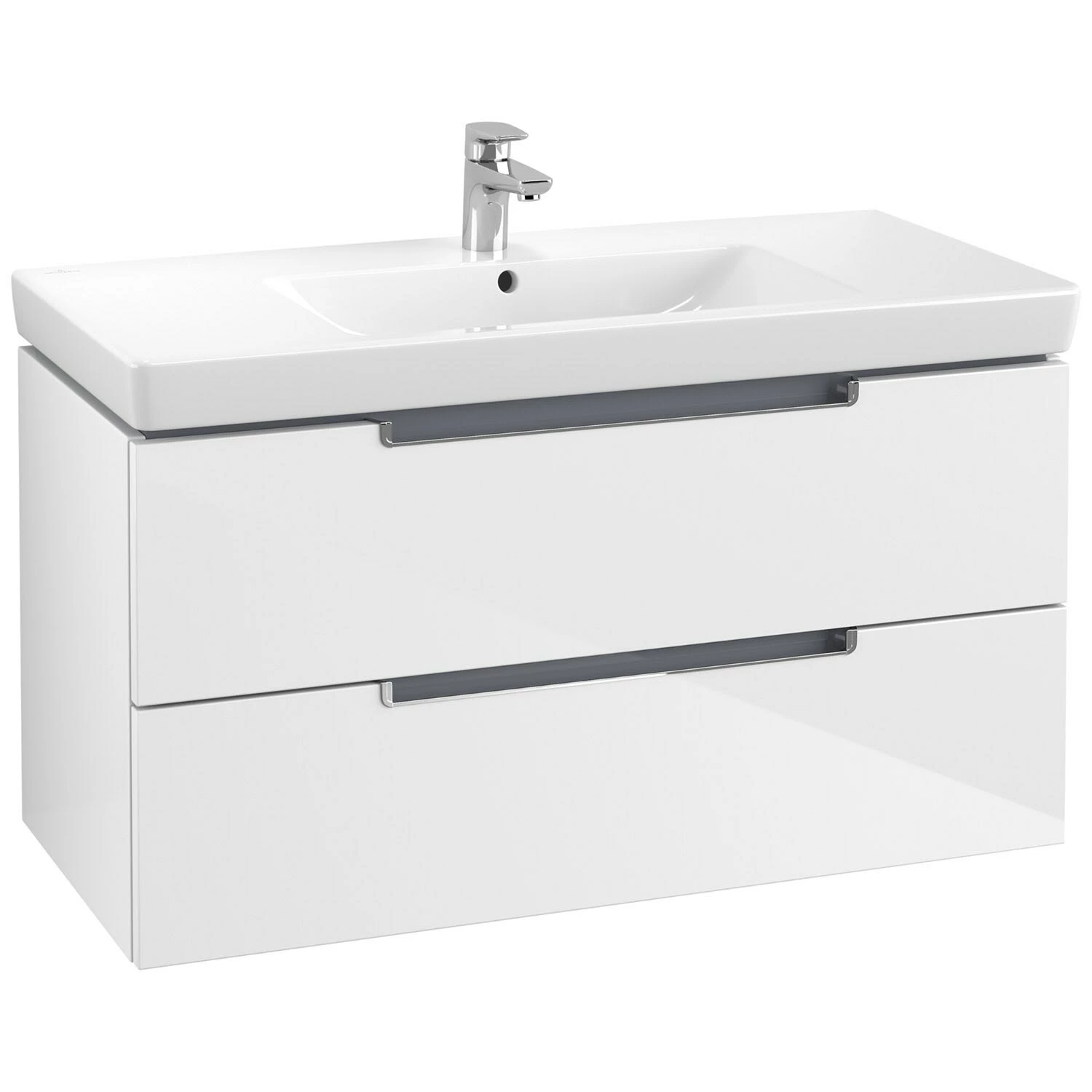 Villeroy & Boch Subway 2.0 Waschtisch-Kombination 100 Cm Mit 2 Auszügen Und Spiegelschrank My View 14 3 Villeroy & Boch Subway 2.0 Waschtisch-Kombination 100 Cm Mit 2 Auszügen Und Spiegelschrank My View 14