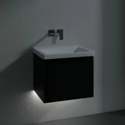 Villeroy & Boch Subway 3.0 Badmöbel-Set 55 Cm Mit Beleuchtung, Griff Volcano Black, 1 Auszug -Badezimmer Verkaufs-Shop villeroy boch alle kollektionen subway 3 10071476