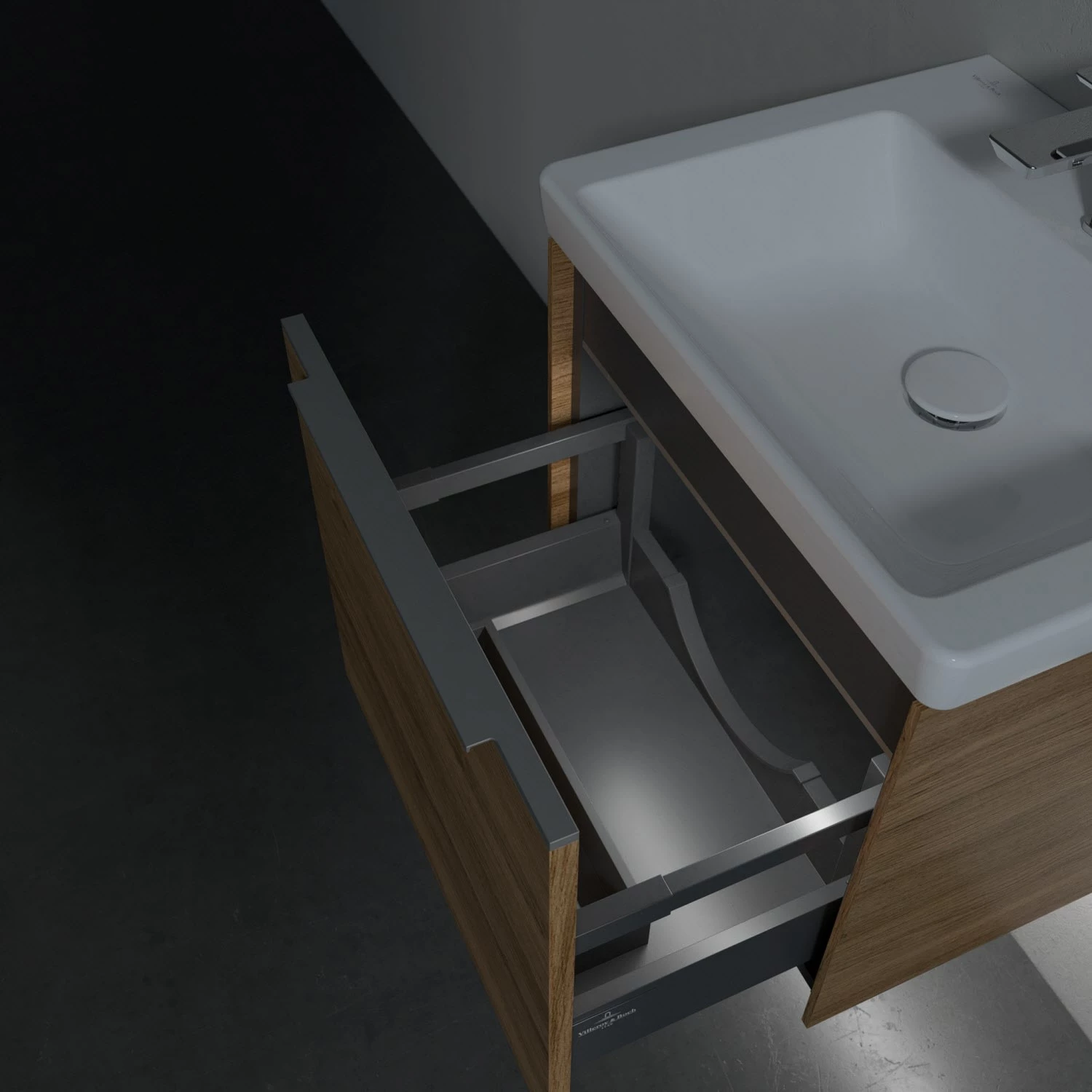 Villeroy & Boch Subway 3.0 Badmöbel-Set 50 Cm Mit Beleuchtung, 1 Auszug 7 Villeroy & Boch Subway 3.0 Badmöbel-Set 50 Cm Mit Beleuchtung, 1 Auszug – Bild 5