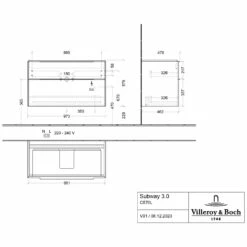 Villeroy & Boch Subway 3.0 Badmöbel-Set 100 Cm Mit Beleuchtung, Griff In Möbelfarbe, 2 Auszüge 11 Villeroy & Boch Subway 3.0 Badmöbel-Set 100 Cm Mit Beleuchtung, Griff In Möbelfarbe, 2 Auszüge -Badezimmer Verkaufs-Shop villeroy boch alle kollektionen subway 3 10318331