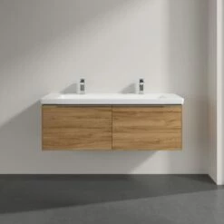 Villeroy & Boch Subway 3.0 Badmöbel-Set 130 Cm Mit Beleuchtung, 2 Auszüge, WT Für 2 Armaturen -Badezimmer Verkaufs-Shop villeroy boch alle kollektionen subway 3 10368395