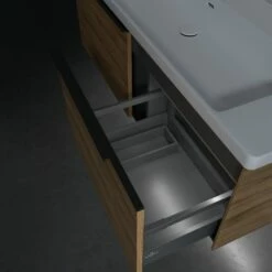 Villeroy & Boch Subway 3.0 Badmöbel-Set 130 Cm Mit Beleuchtung, Griff Volcano Black, 2 Auszüge -Badezimmer Verkaufs-Shop villeroy boch alle kollektionen subway 3 10370288