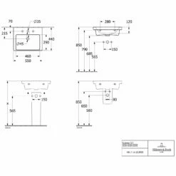 Villeroy & Boch Subway 3.0 Badmöbel-Set 55 Cm Mit Beleuchtung, Griff Volcano Black, 1 Auszug -Badezimmer Verkaufs-Shop villeroy boch alle kollektionen subway 3 10417139