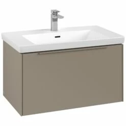 Villeroy & Boch Subway 3.0 Möbelset Mit 1 Auszug, Mit Spiegel, 80 Cm