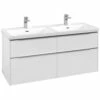 Villeroy & Boch Subway 3.0 Möbelset Mit 4 Auszüge, Mit Spiegelschrank, 130 Cm -Badezimmer Verkaufs-Shop villeroy boch alle kollektionen subway 3 4688711