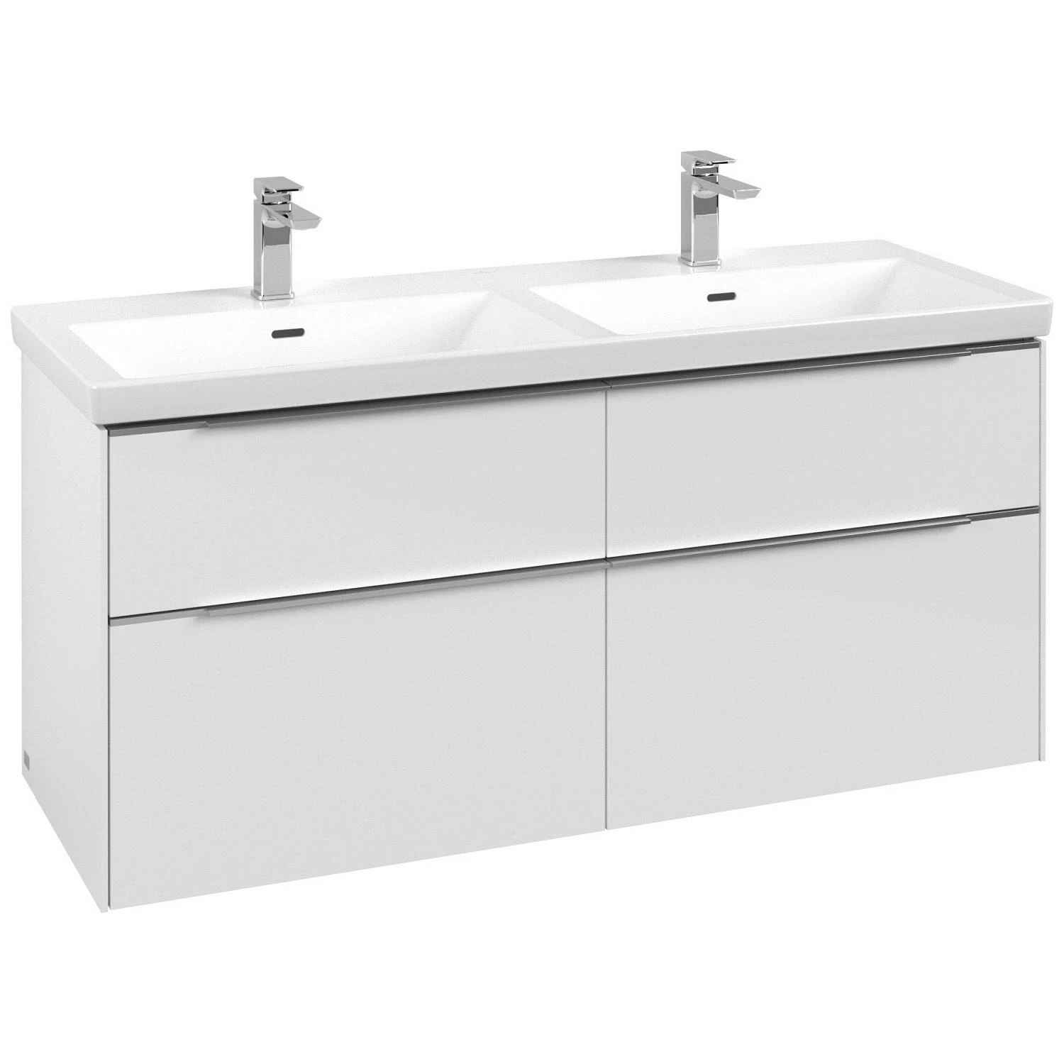 Villeroy & Boch Subway 3.0 Möbelset Mit 4 Auszüge, Mit Spiegelschrank, 130 Cm 3 Villeroy & Boch Subway 3.0 Möbelset Mit 4 Auszüge, Mit Spiegelschrank, 130 Cm