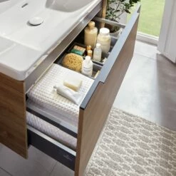 Villeroy & Boch Subway 3.0 Möbelset Mit 1 Auszug, Mit Spiegel, Griffleiste Aluminium Volcano Black, 80 Cm -Badezimmer Verkaufs-Shop villeroy boch alle kollektionen subway 3 4688897