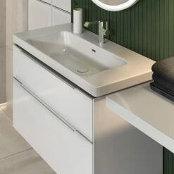 Villeroy & Boch Subway 3.0 Möbelset Mit 2 Auszüge, Mit Spiegel, 100 Cm -Badezimmer Verkaufs-Shop villeroy boch alle kollektionen subway 3 4688903