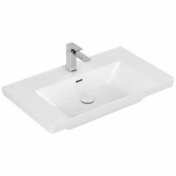 Villeroy & Boch Subway 3.0 Möbelset Mit 1 Auszug, Mit Spiegel, Griffleiste Aluminium Volcano Black, 80 Cm -Badezimmer Verkaufs-Shop villeroy boch alle kollektionen subway 3 4688948
