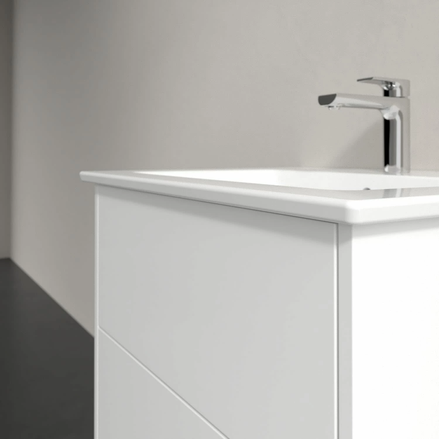 Villeroy & Boch Finero Waschtischunterschrank 65 Cm Mit Waschtisch Und Spiegelschrank, 2 Auszüge 5 Villeroy & Boch Finero Waschtischunterschrank 65 Cm Mit Waschtisch Und Spiegelschrank, 2 Auszüge – Bild 3