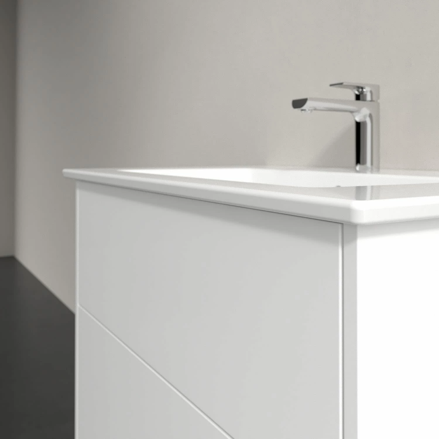 Villeroy & Boch Finero Waschtischunterschrank 80 Cm Mit Waschtisch Und Spiegelschrank, 2 Auszüge 5 Villeroy & Boch Finero Waschtischunterschrank 80 Cm Mit Waschtisch Und Spiegelschrank, 2 Auszüge – Bild 3