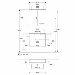 Villeroy & Boch Finero Waschtischunterschrank 80 Cm Mit Waschtisch Und Spiegelschrank, 2 Auszüge 16 Villeroy & Boch Finero Waschtischunterschrank 80 Cm Mit Waschtisch Und Spiegelschrank, 2 Auszüge -Badezimmer Verkaufs-Shop villeroy boch badmoebel finero waschtischunterschrank mit 6155269
