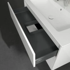 Villeroy & Boch Finero Waschtischunterschrank 100 Cm Mit Waschtisch Und Spiegelschrank, 2 Auszüge -Badezimmer Verkaufs-Shop villeroy boch badmoebel finero waschtischunterschrank mit 6155647