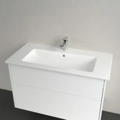 Villeroy & Boch Finero Waschtischunterschrank 100 Cm Mit Waschtisch Und Spiegelschrank, 2 Auszüge -Badezimmer Verkaufs-Shop villeroy boch badmoebel finero waschtischunterschrank mit 6155863