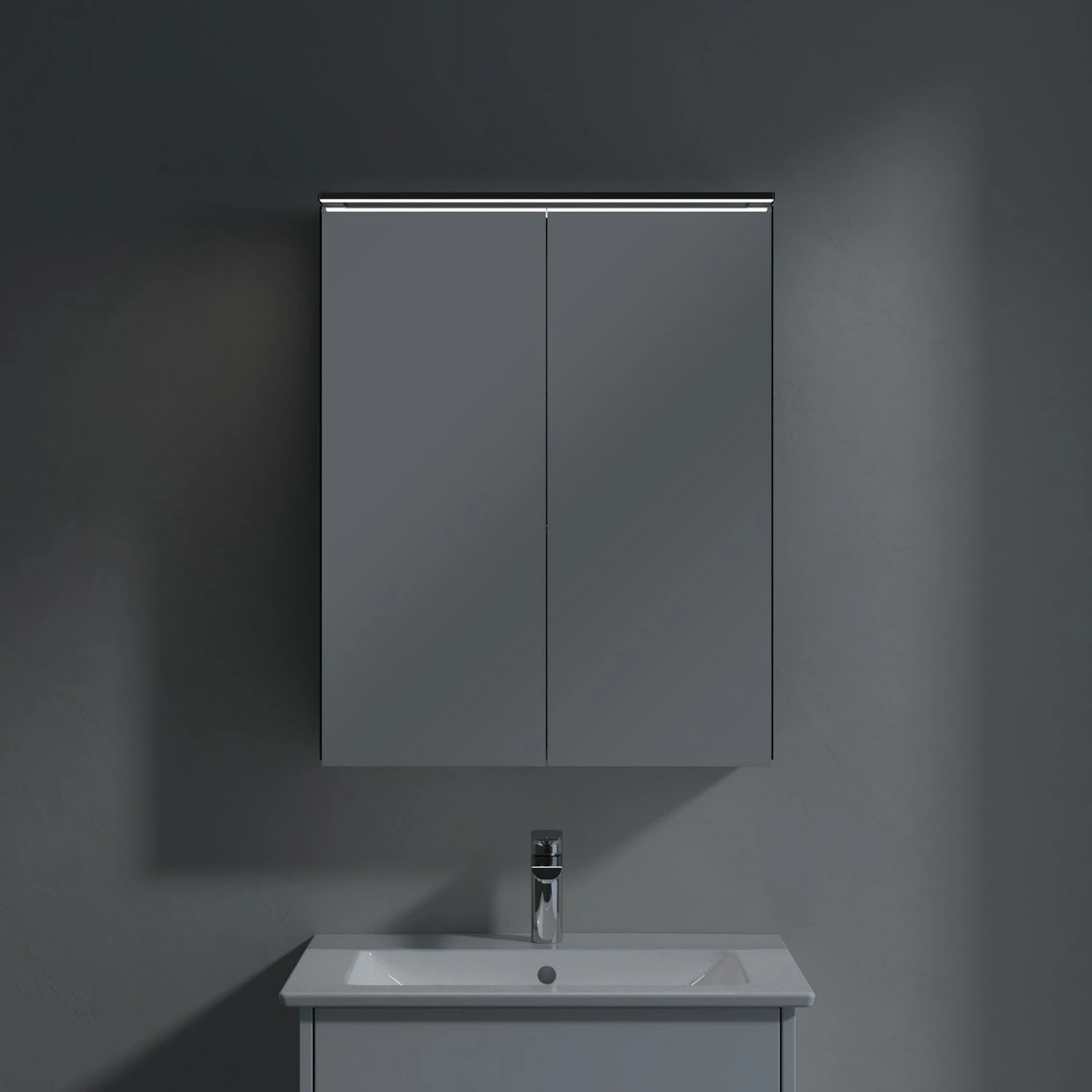 Villeroy & Boch Finero Waschtischunterschrank 65 Cm Mit Waschtisch Und Spiegelschrank, 2 Auszüge 10 Villeroy & Boch Finero Waschtischunterschrank 65 Cm Mit Waschtisch Und Spiegelschrank, 2 Auszüge – Bild 8