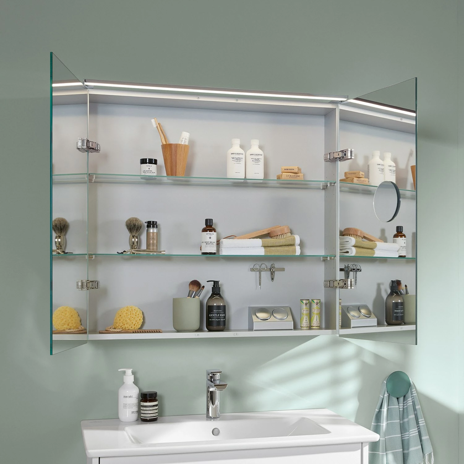 Villeroy & Boch Finero Waschtischunterschrank 80 Cm Mit Waschtisch Und Spiegelschrank, 2 Auszüge 12 Villeroy & Boch Finero Waschtischunterschrank 80 Cm Mit Waschtisch Und Spiegelschrank, 2 Auszüge – Bild 10