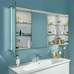 Villeroy & Boch Finero Waschtischunterschrank 120 Cm Mit Waschtisch Und Spiegelschrank, 4 Auszüge -Badezimmer Verkaufs-Shop villeroy boch badmoebel finero waschtischunterschrank mit 6156367